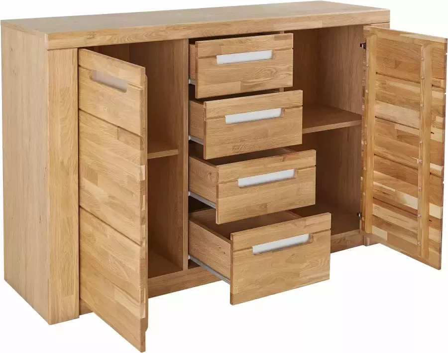 Home affaire Dressoir Kolding Breedte 140 cm met 4 laden - Foto 4