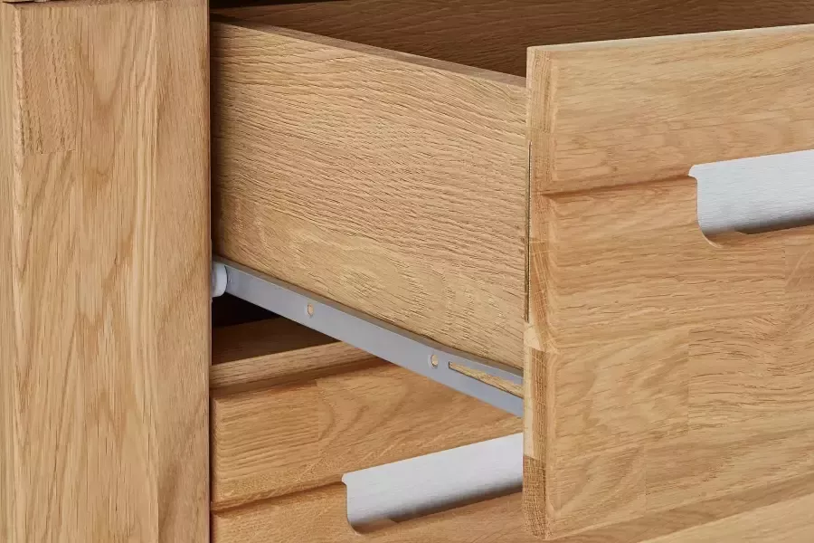 Home affaire Dressoir Kolding Breedte 200 cm met 2 glasdeuren en 2 houten deuren - Foto 6