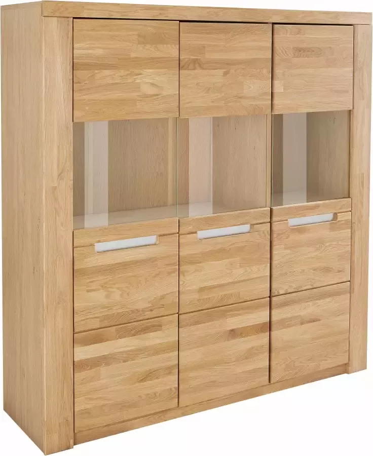 Home affaire Highboard Kolding Breedte 140 cm met 3 glasdeuren - Foto 5