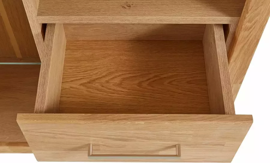 Home affaire Highboard Ribe 130cm breed 145cm hoog fronten massief hout 12 vakken - Foto 9