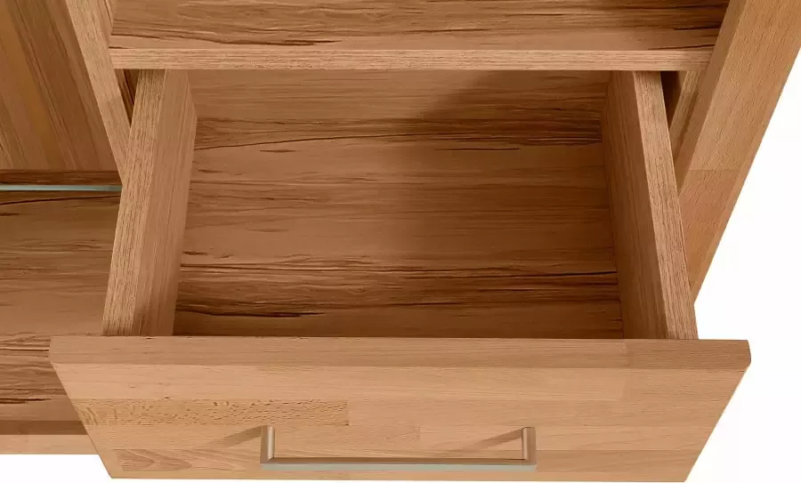 Home affaire Highboard Ribe 130cm breed 145cm hoog fronten massief hout 12 vakken - Foto 9