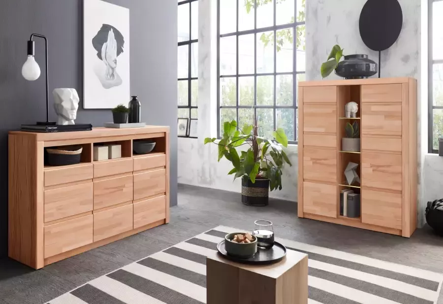 Home affaire Highboard Silkeborg Breedte 90-130 cm - Foto 4