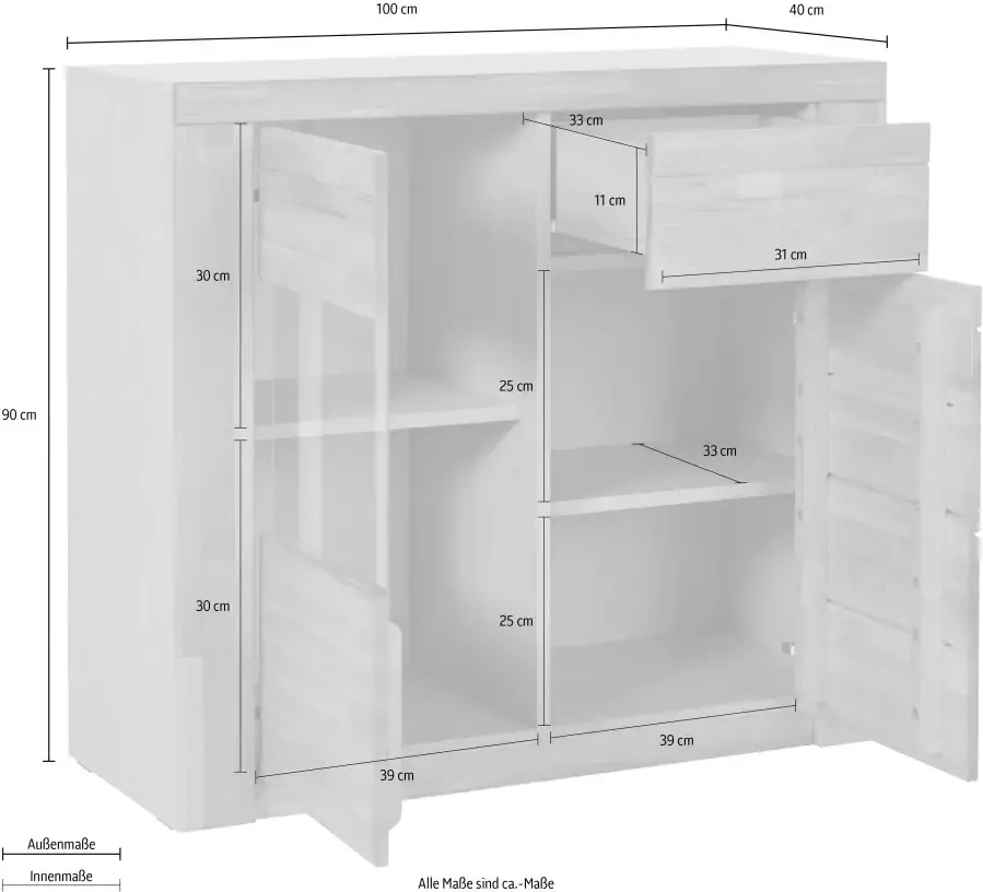 Home affaire Kast Kolding gedeeltelijk massief - Foto 3