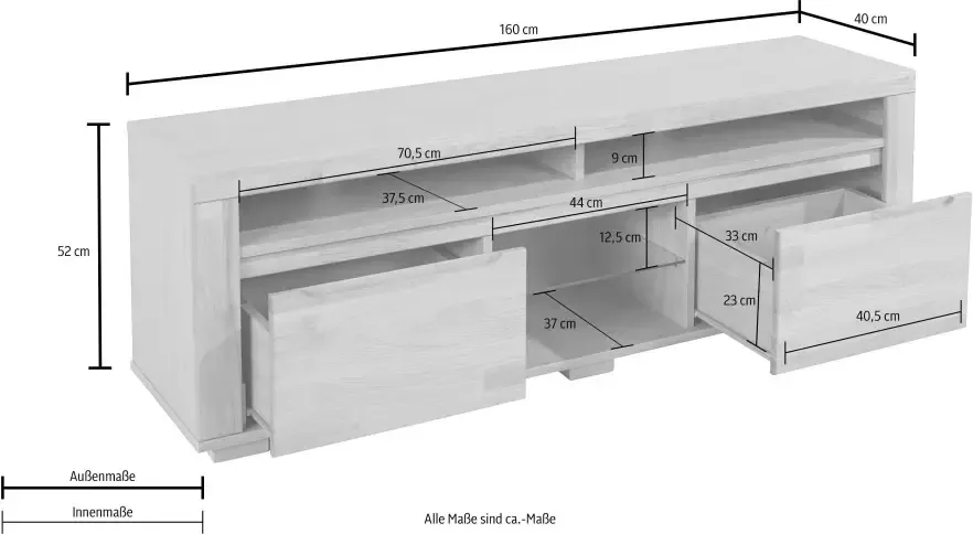 Home affaire Tv-meubel Denis Breedte 160 cm - Foto 10