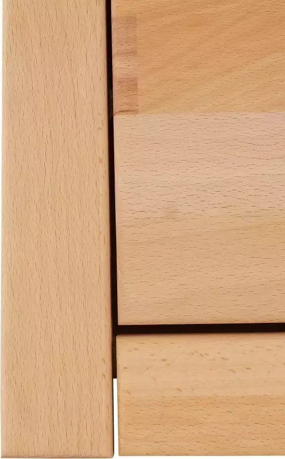 Home affaire Tv-meubel Logo 160cm breed 42 cm diep fronten massief hout kabeldoorvoer - Foto 6