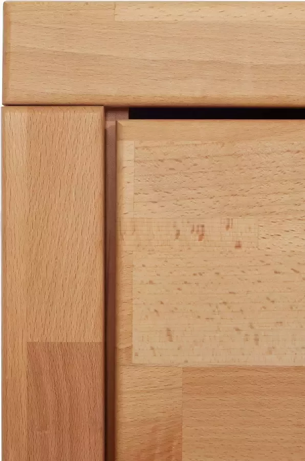 Home affaire Tv-meubel Logo 200cm breed 42 cm diep fronten massief hout kabeldoorvoer - Foto 4