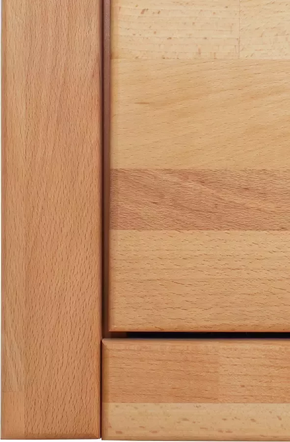 Home affaire Tv-meubel Logo 200cm breed 42 cm diep fronten massief hout kabeldoorvoer - Foto 5