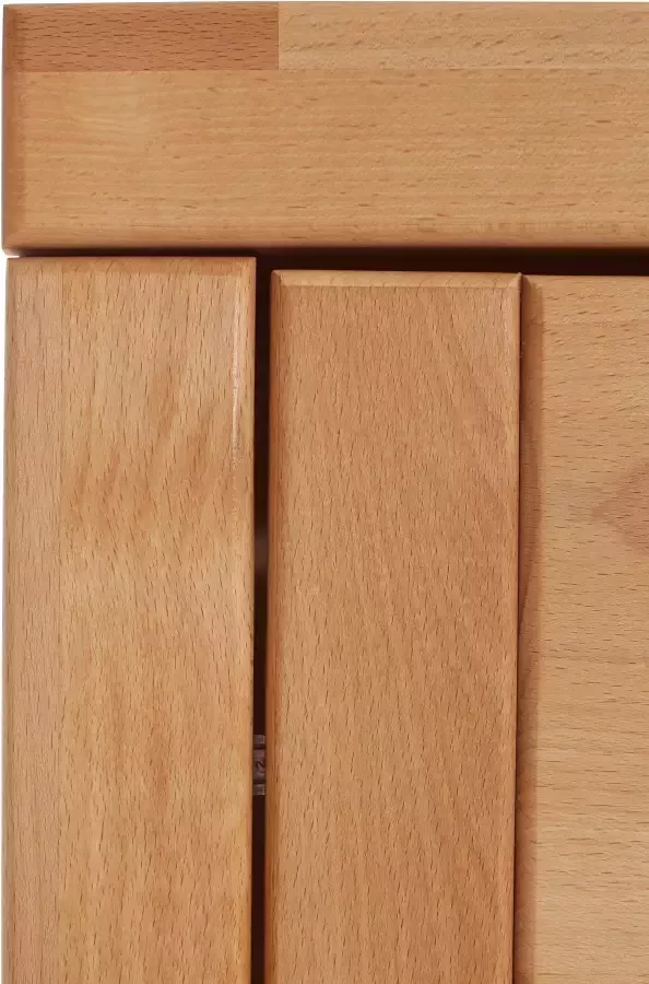 Home affaire Vitrinekast Logo 180cm hoog 42 cm diep fronten massief hout 5 vakken variabele bodems - Foto 4