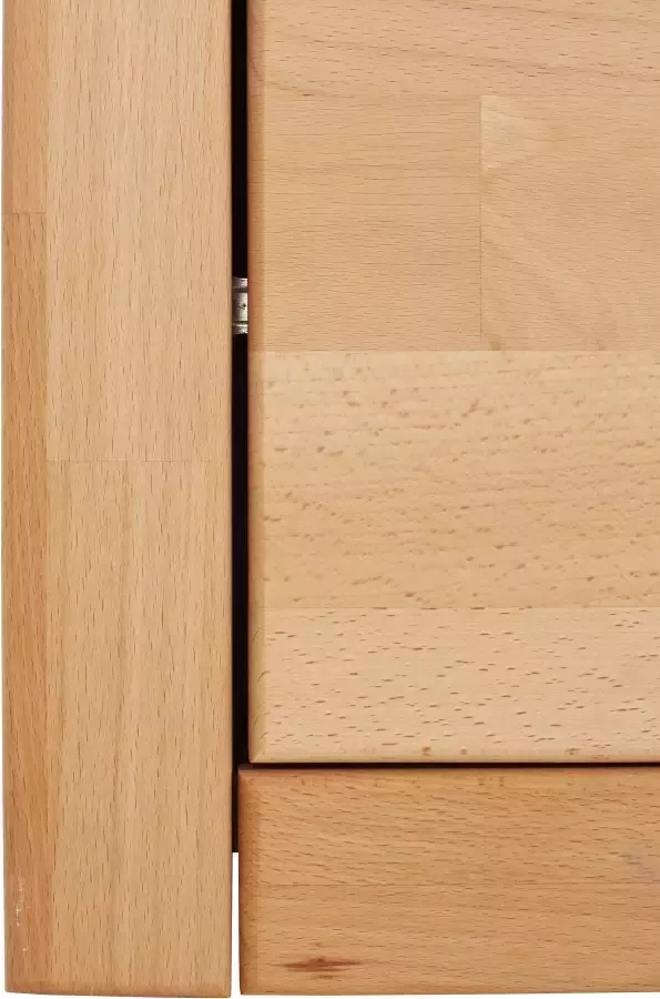 Home affaire Vitrinekast Logo 100cm hoog 42 cm diep fronten massief hout 6 vakken variabele bodems - Foto 7