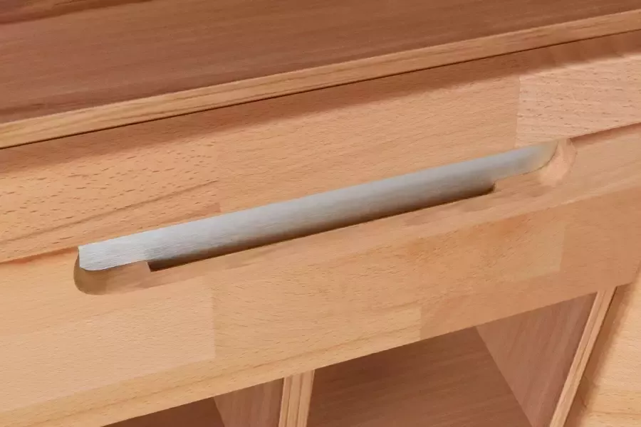 Home affaire Vitrinekast Kolding gedeeltelijk massief - Foto 2