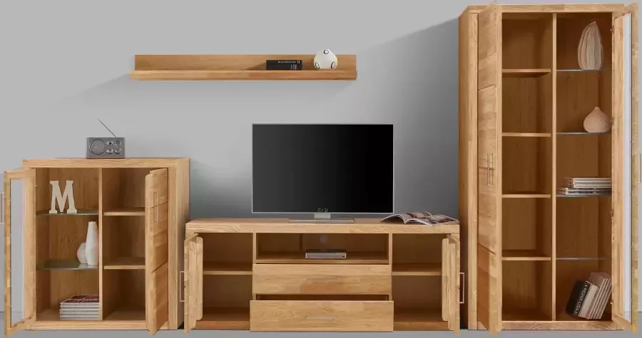 Home affaire Wandmeubel Logo gedeeltelijk massief hout (set 4-delig) - Foto 3