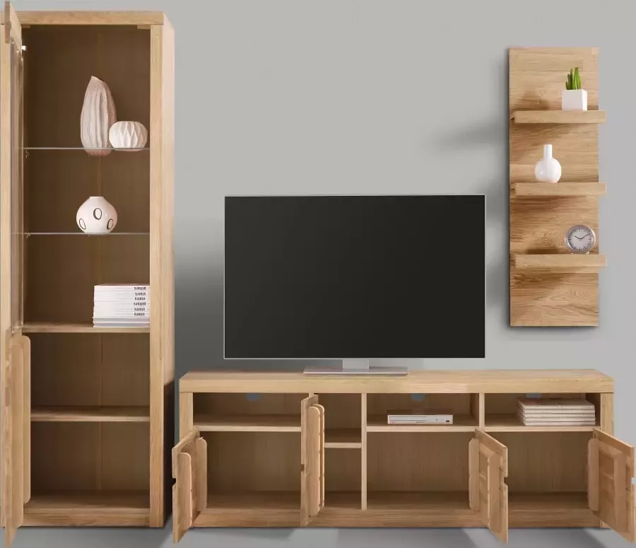 Home affaire Wandmeubel Silkeborg gedeeltelijk massief hout (set 3-delig) - Foto 2