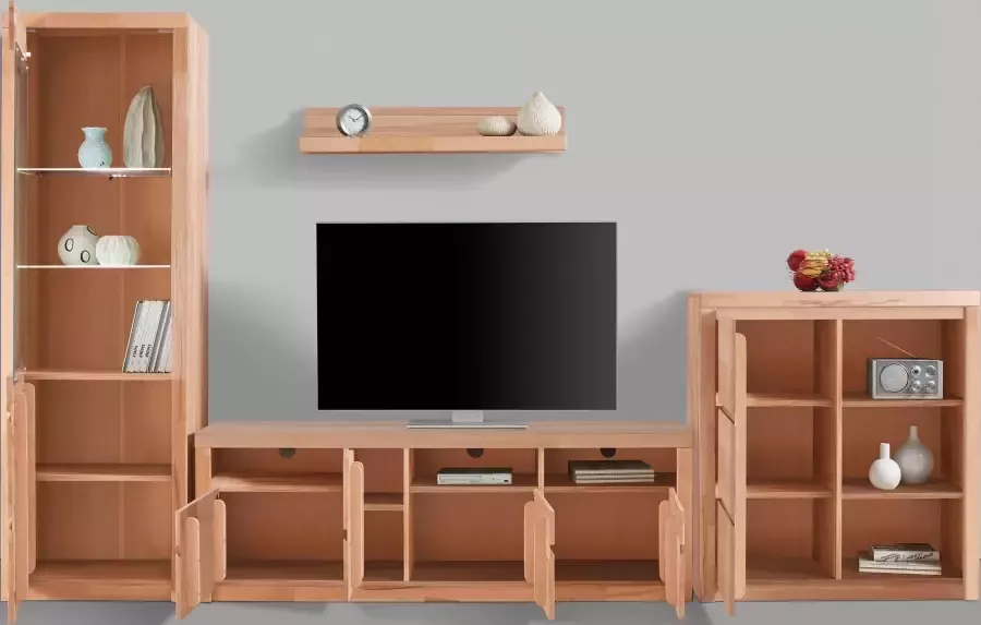 Home affaire Wandmeubel Silkeborg gedeeltelijk massief hout (set 4-delig) - Foto 2