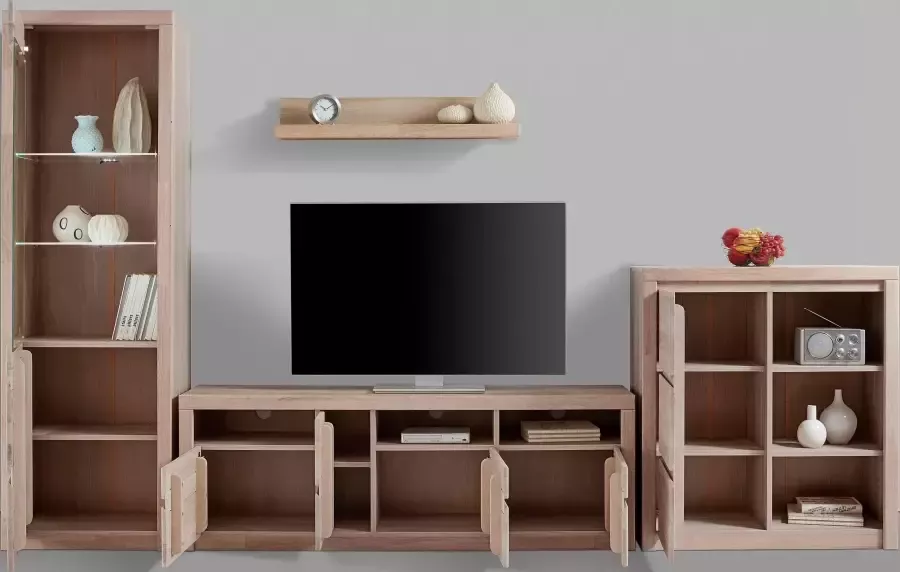 Home affaire Wandmeubel Silkeborg gedeeltelijk massief hout (set 4-delig) - Foto 2