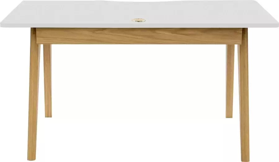 Woodman Bureau Peer in scandinavisch design tafelpoten van massief eiken - Foto 7