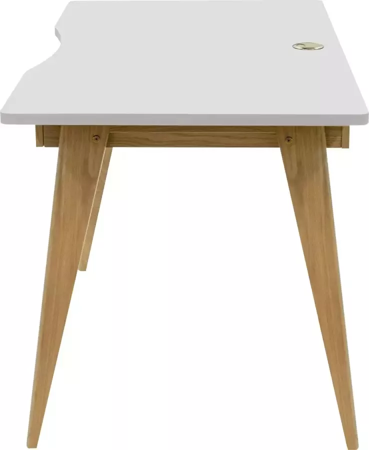 Woodman Bureau Peer in scandinavisch design tafelpoten van massief eiken