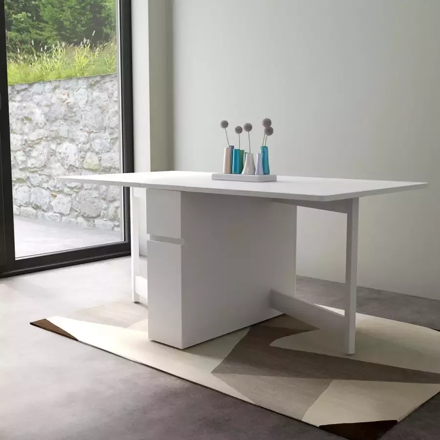 Woodman Eettafel Jasper met een rechthoekig tafelblad en uittrekfunctie breedte 90 cm - Foto 1