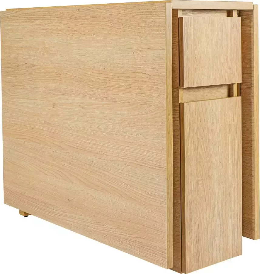 Woodman Eettafel Jasper met een rechthoekig tafelblad en uittrekfunctie breedte 90 cm - Foto 2