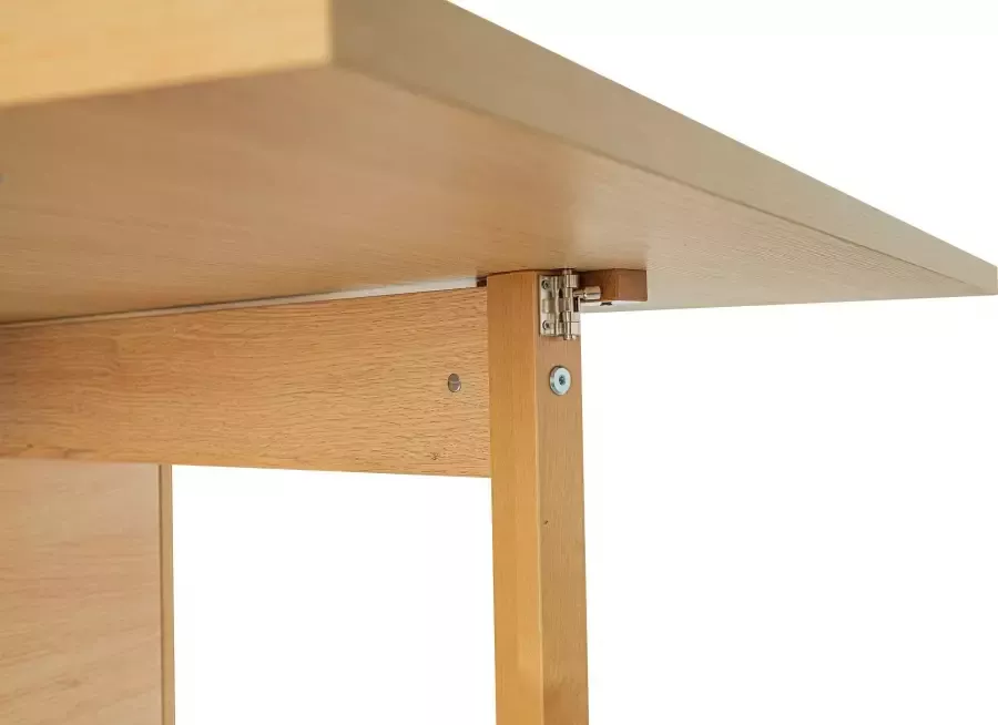 Woodman Eettafel Jasper met een rechthoekig tafelblad en uittrekfunctie breedte 90 cm - Foto 4