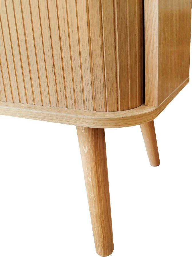 Woodman Highboard Rove uniek ontwerp breedte 83 cm met eikenfineer - Foto 4