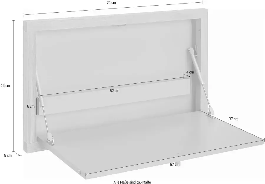 Woodman Klaptafel Brenta om open te klappen ruimtebesparend frame van massief eiken - Foto 5