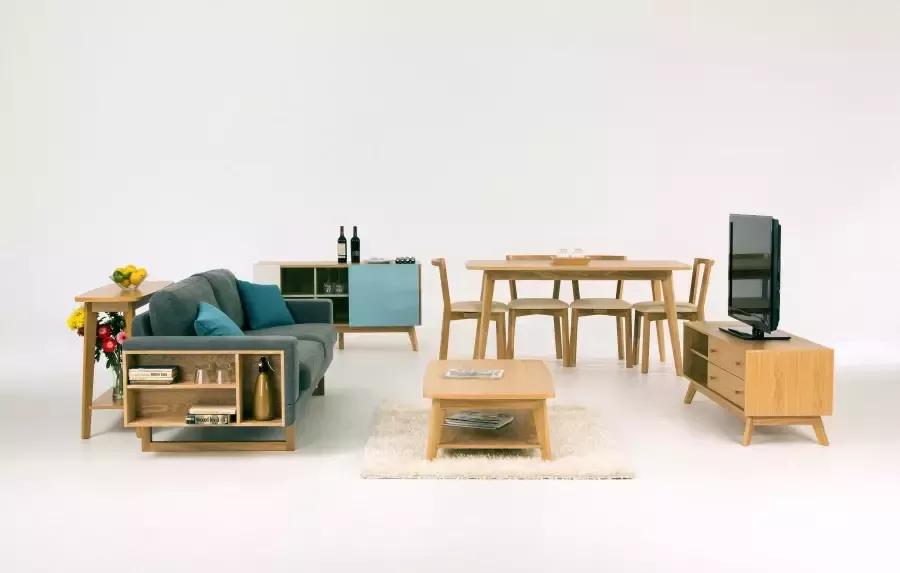 Woodman Tv-meubel Bjórgvin Breedte 130 cm in eenvoudig Scandinavisch design - Foto 3
