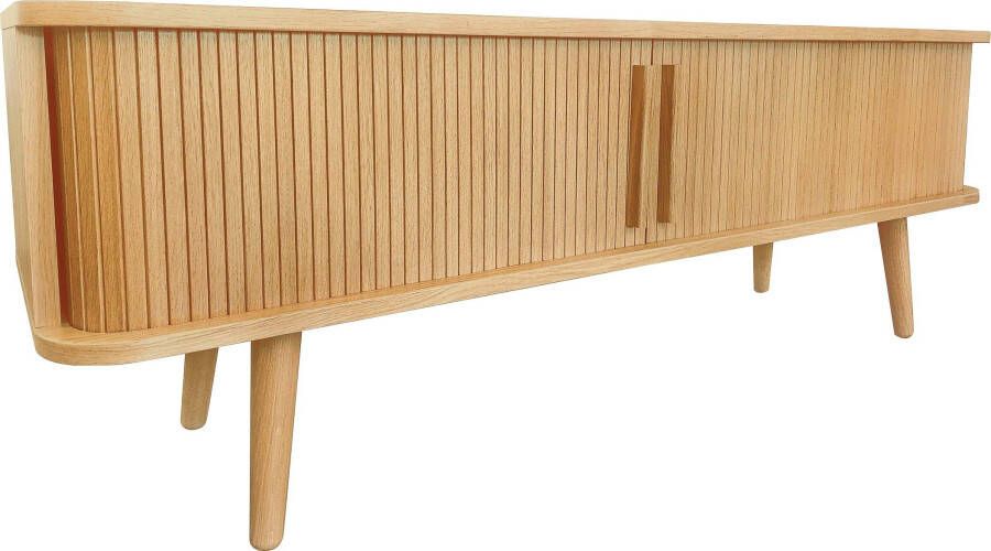 Woodman Tv-meubel Rove uniek ontwerp breedte 138 cm met eikenfineer - Foto 5