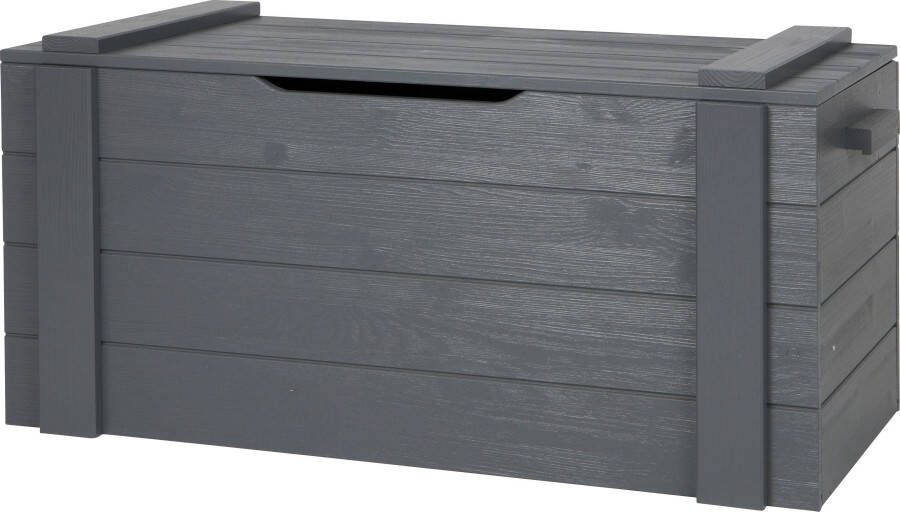 WOOOD Dekenkist Dennis Opbergdoos van massief hout breedte 96 cm - Foto 3