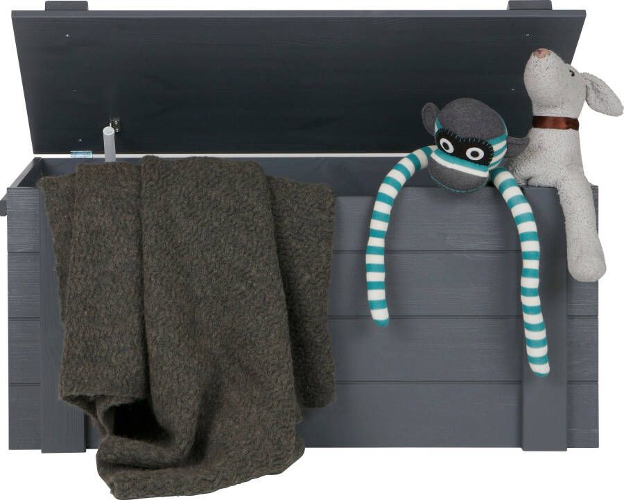 WOOOD Dekenkist Dennis Opbergdoos van massief hout breedte 96 cm