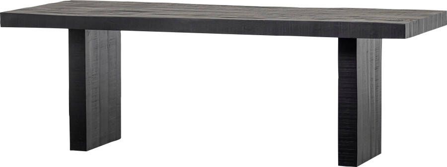 Basiclabel Balk Eettafel Mangohout Zwart 76x220x90 - Foto 6