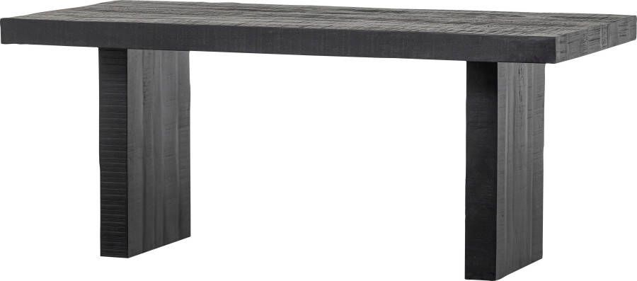 BASICLABEL Balk Eettafel Mangohout Zwart 76x180x90 - Foto 8