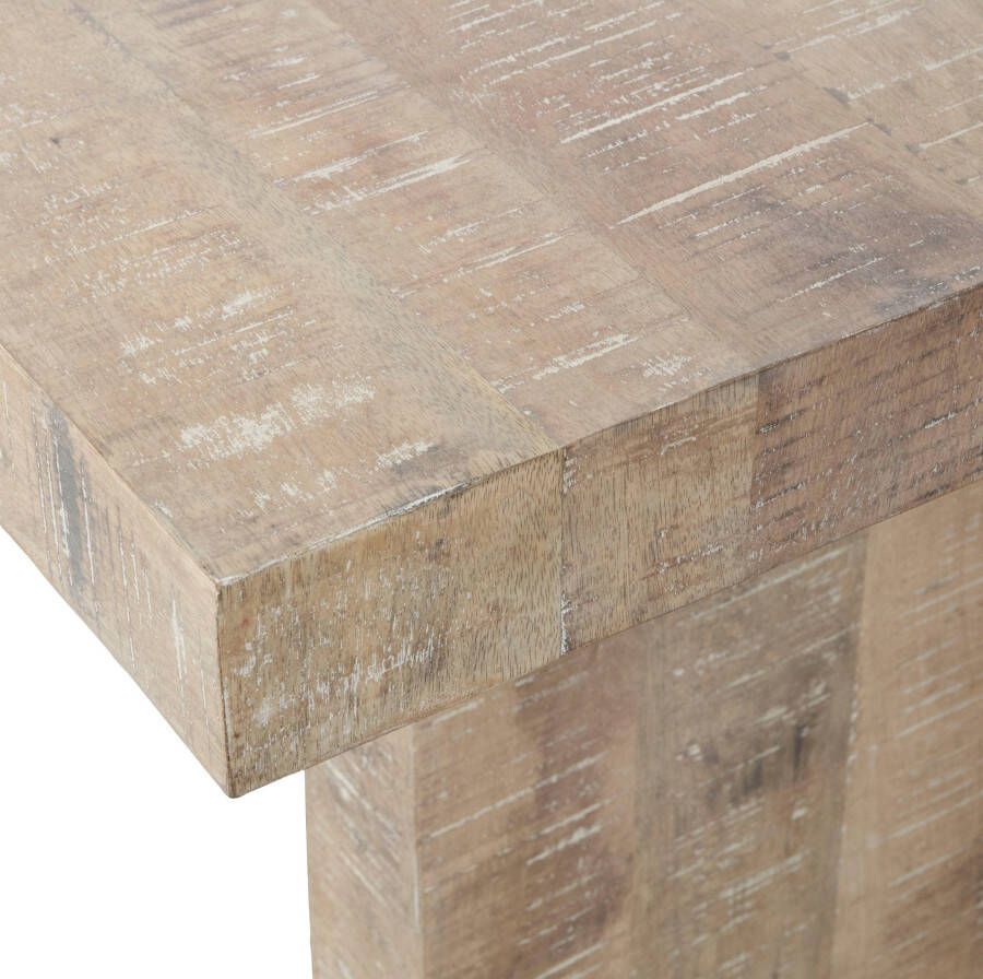 BASICLABEL Balk Eettafel Mangohout Naturel 76x220x90