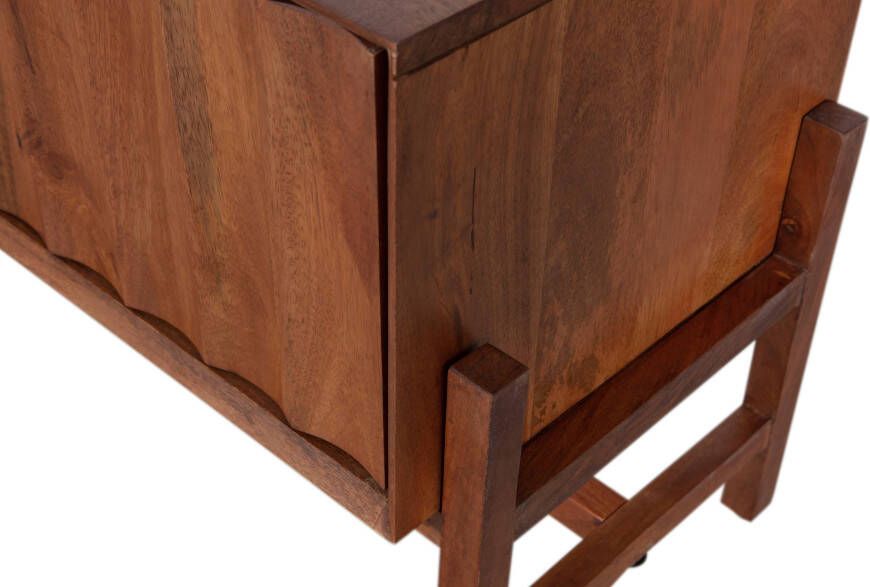 Basiclabel Plint TV meubel met Streep Hout Naturel 55x160x40 - Foto 4