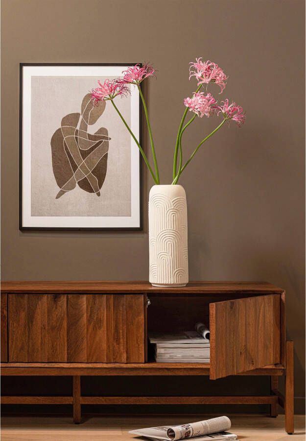 Basiclabel Plint TV meubel met Streep Hout Naturel 55x160x40 - Foto 3