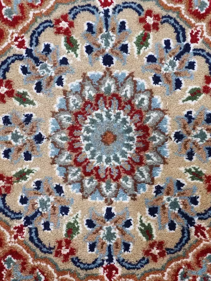 Woven Arts Oosters tapijt Nain ook als loper met de hand geknoopt woonkamer zuivere wol - Foto 4