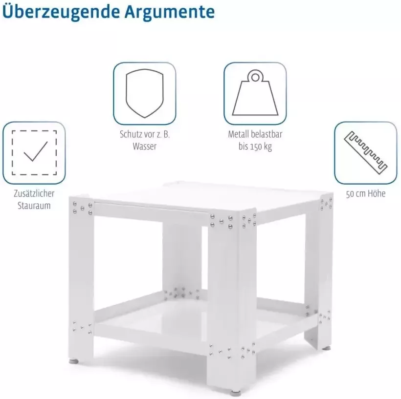 Xavax Onderbouwsokkel Voet onderstel 60 x 60 x 50 cm voor wasmachine wasdroger - Foto 5