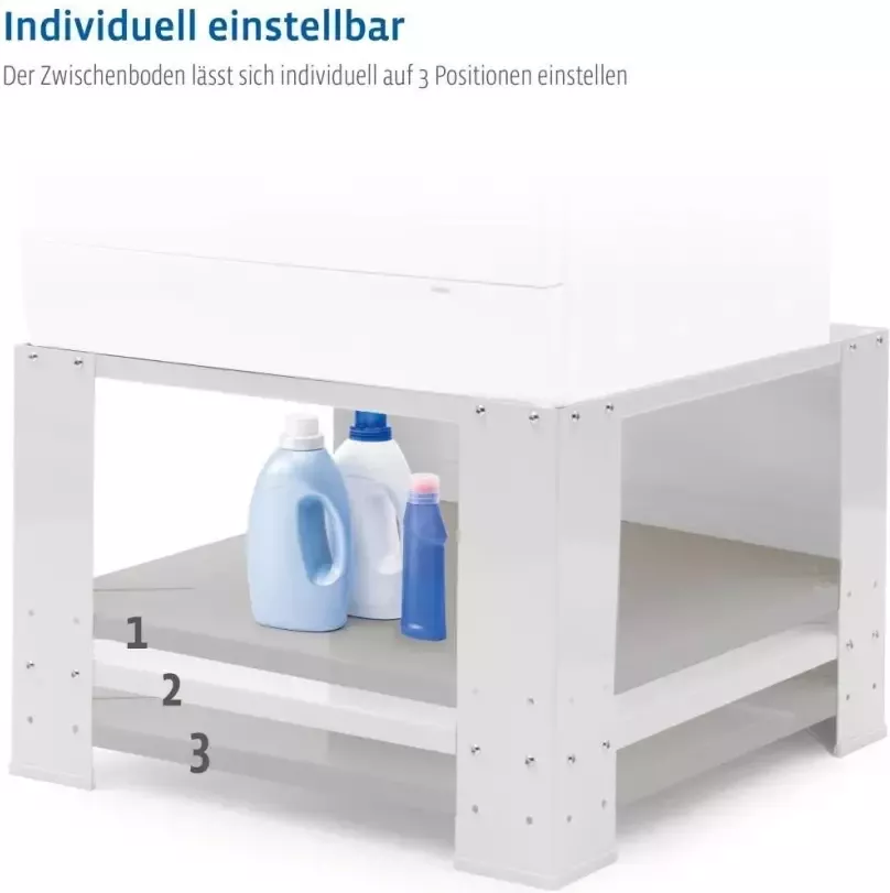 Xavax Onderbouwsokkel Sokkel 60 x 60 x 40cm Wasmachine Wasdroger Sokkel voor huishoudelijke apparaten verstelbaar - Foto 13