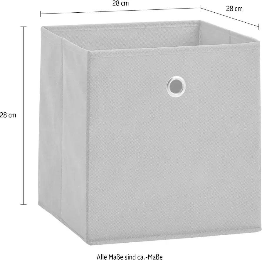 Zeller Present Opbergbox opvouwbaar en snel opgeborgen (set 2-delig) - Foto 1