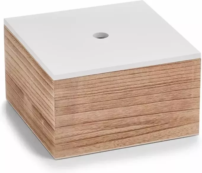 Zeller Present Opbergbox set van 3 hout wit naturel - Foto 6