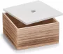 Zeller Present Opbergbox set van 3 hout wit naturel - Thumbnail 5
