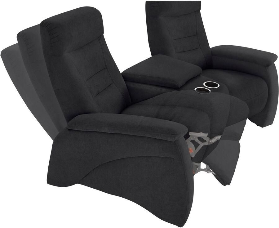 Exxpo sofa fashion 2 5-zitsbank Ascoli bioscoopsofa met hoog zitcomfort comfortabele armleuningen incl. relaxfunctie met opbergruimte en opbergruimte hoge rugleuning - Foto 2