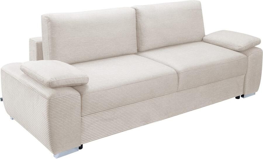Exxpo sofa fashion 2-zitsbank SOLSBURY bank slaapbank incl. pocketvering-bekleding bedfunctie en opbergruimte in cord - Foto 5