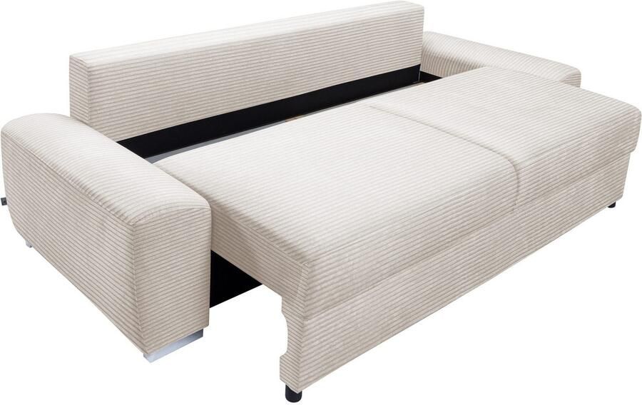 Exxpo sofa fashion 2-zitsbank SOLSBURY bank slaapbank incl. pocketvering-bekleding bedfunctie en opbergruimte in cord - Foto 4