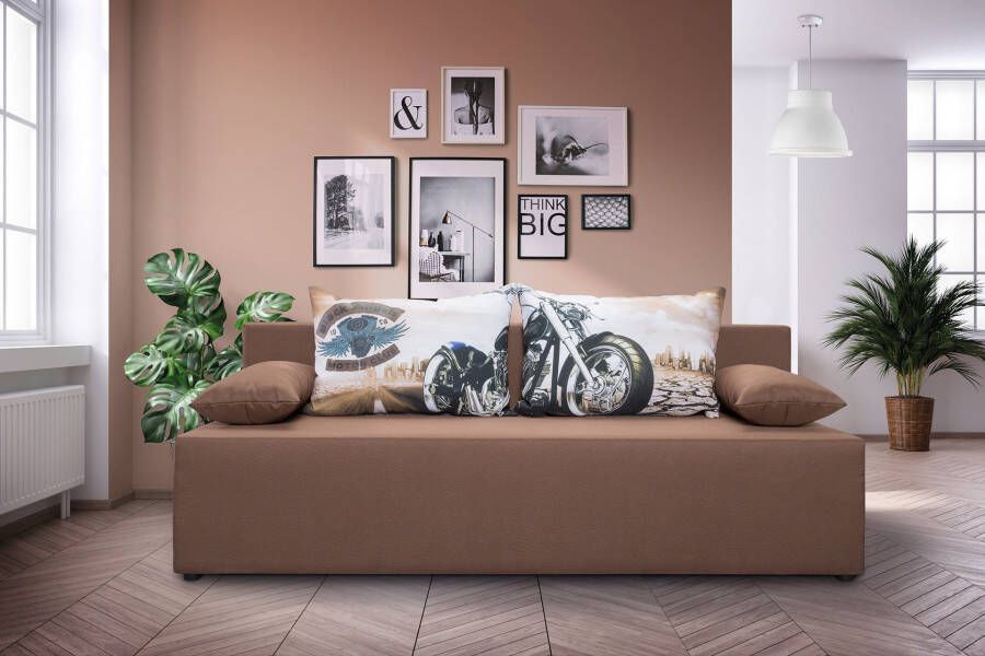 Exxpo sofa fashion 3-zitsbank met slaapbank functie en bedbox incl. losse sier- en rugkussens - Foto 7