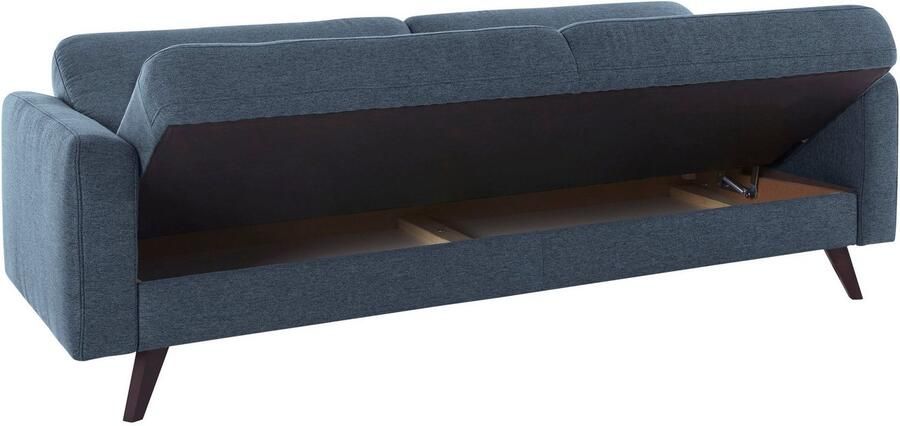 Exxpo sofa fashion 3-zitsbank Samso elegant en comfortabel geweldig zitcomfort slaapbank Kipbank inclusief bedfunctie en bedlade comfortabele zithoogte 49 cm - Foto 4