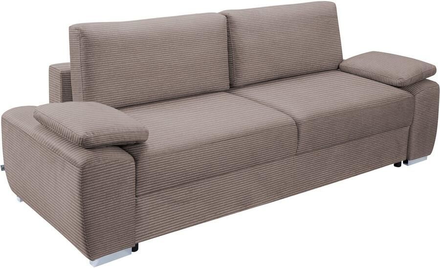 Exxpo sofa fashion 2-zitsbank SOLSBURY bank slaapbank incl. pocketvering-bekleding bedfunctie en opbergruimte in cord - Foto 5