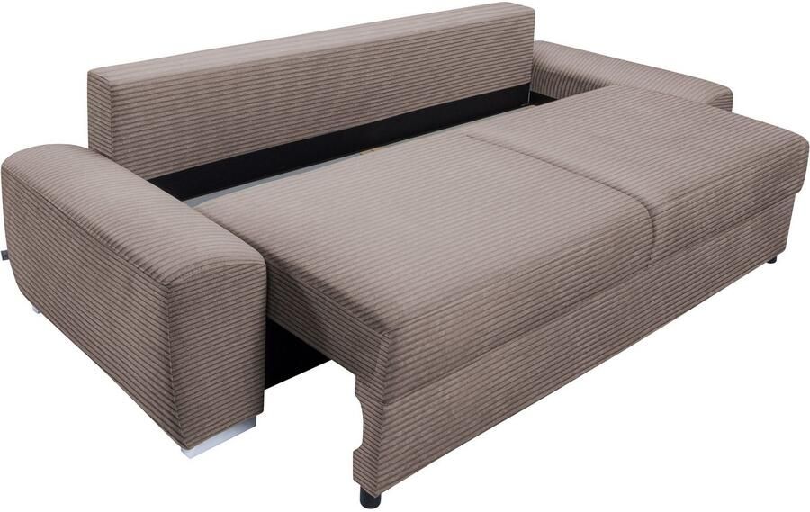 Exxpo sofa fashion 2-zitsbank SOLSBURY bank slaapbank incl. pocketvering-bekleding bedfunctie en opbergruimte in cord - Foto 4