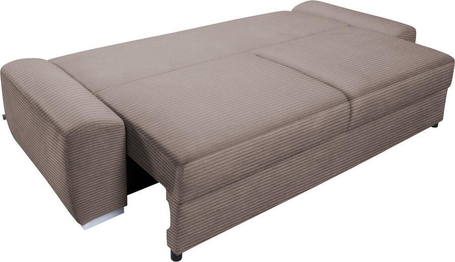 Exxpo sofa fashion 2-zitsbank SOLSBURY bank slaapbank incl. pocketvering-bekleding bedfunctie en opbergruimte in cord - Foto 6