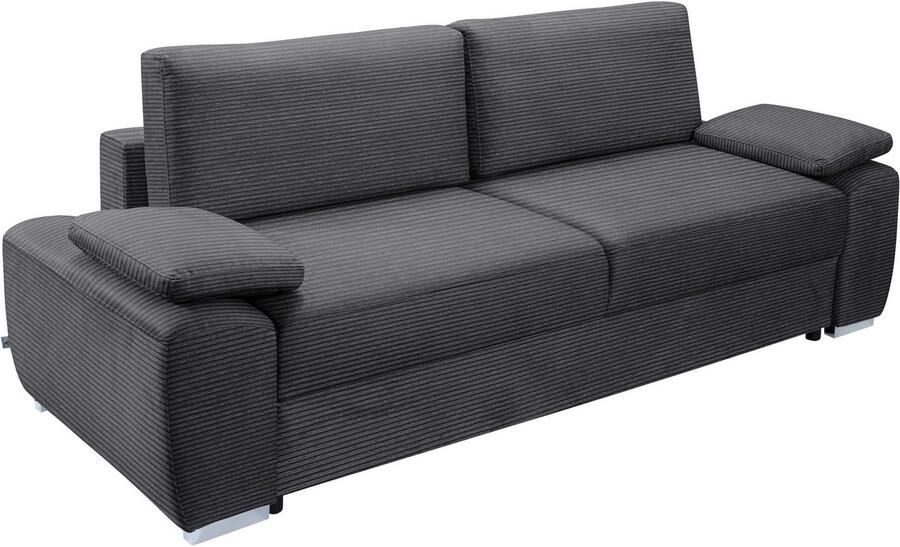 Exxpo sofa fashion 2-zitsbank SOLSBURY bank slaapbank incl. pocketvering-bekleding bedfunctie en opbergruimte in cord - Foto 5