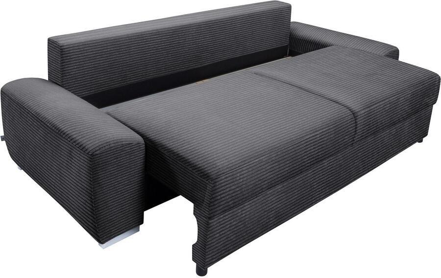 Exxpo sofa fashion 2-zitsbank SOLSBURY bank slaapbank incl. pocketvering-bekleding bedfunctie en opbergruimte in cord - Foto 4